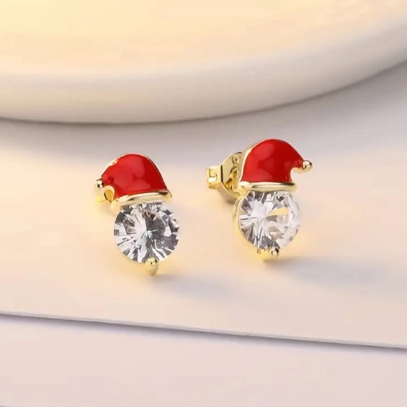 🎁 Santa Hat Earrings, NWT - Picture 4 of 4